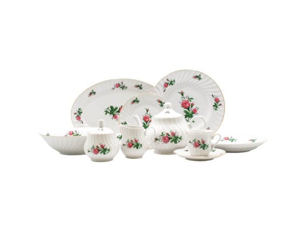 Vintage Rose 45-Piece Dinnerware Set