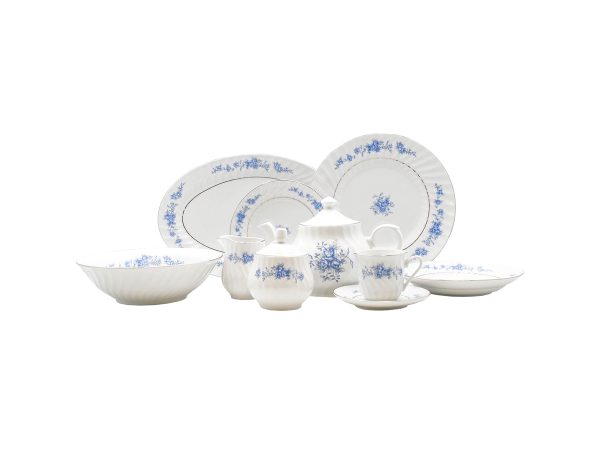 Royal Rose 45-Piece Dinnerware Set