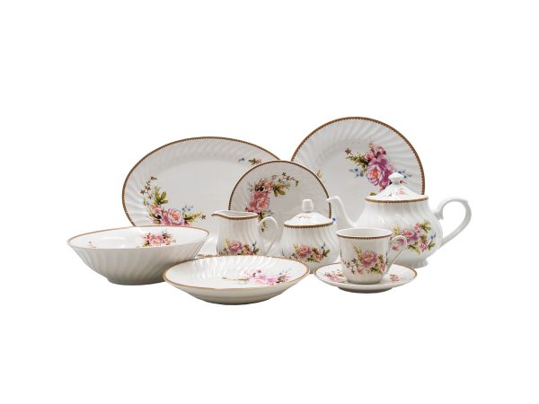 Timeless Rose 45-Piece Dinnerware Set