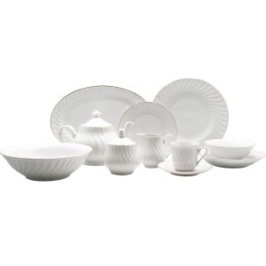 Imperial Gold 45-Piece Dinnerware Set