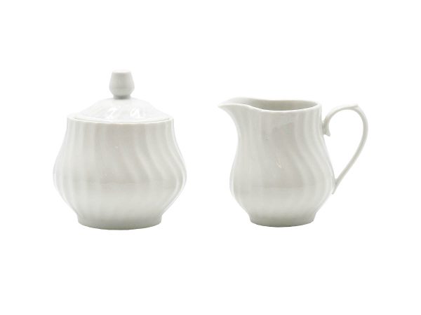 Imperial White Set of 2 Sugar & Creamer Set