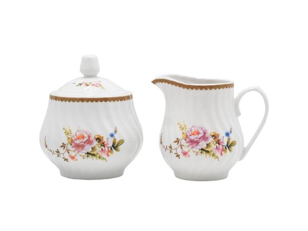 Timeless Rose Set of 2 Sugar & Creamer Set